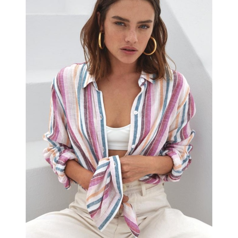 Rails Avila Textured Stripe Buttondown - image 3